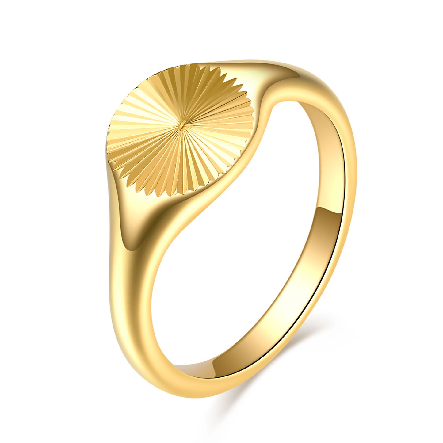 Stackable Sunshine Ring Fashion Jewelry Gift 18K Gold