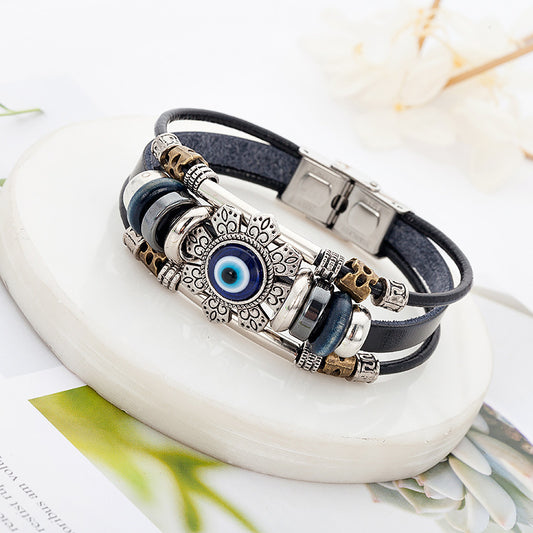 blue eye alloy accessory bracelet