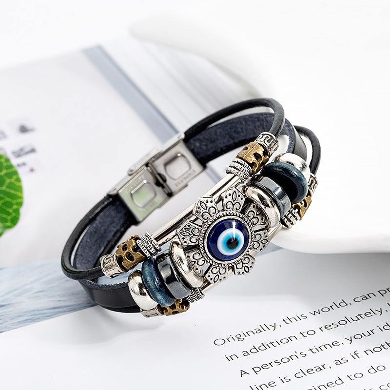 blue eye alloy accessory bracelet