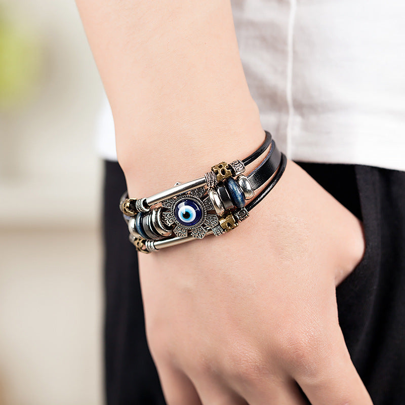 blue eye alloy accessory bracelet