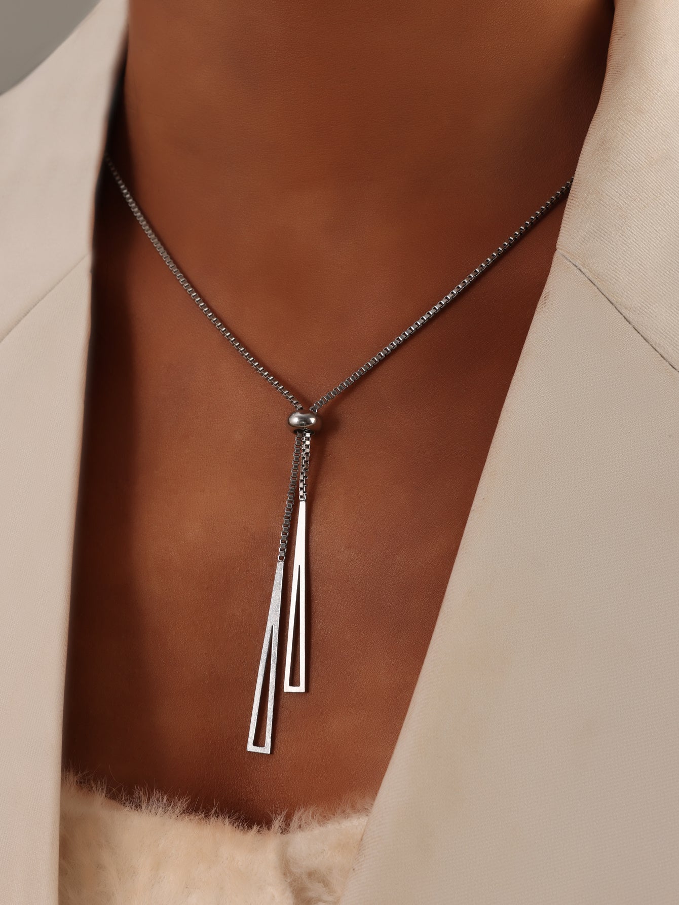 Triangle Geometry Necklace